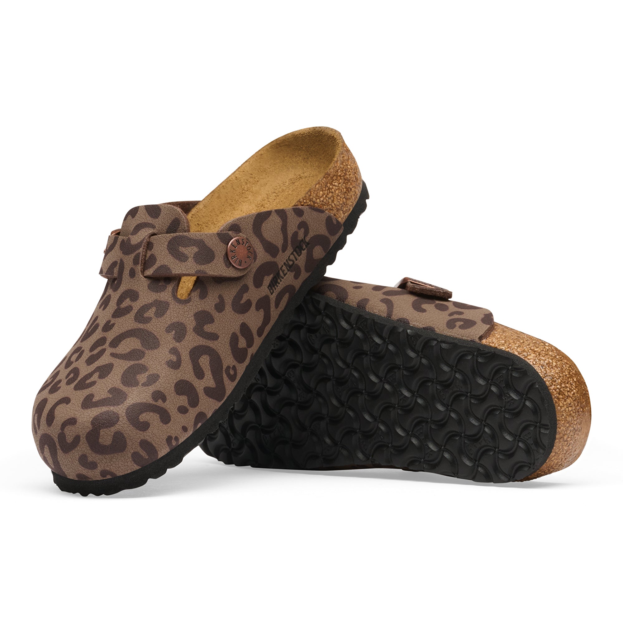 Birkenstock Leo Mocha Boston Kids Birkibuc Clog Shoes N1032553