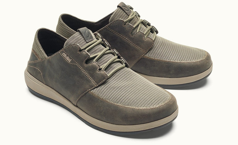 Olukai Mens Makia Lace 10362-1028 Casual Brown Leather Shoes Men Size 11 Olukai Mens Makia Lace 10362-1028 Casual Brown Leather Shoes  main image 4