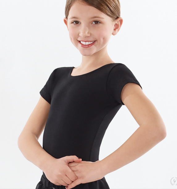 1043 Short Sleeve Leotard With Fully Lined Front Many Colors Available