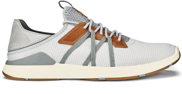Olukai Mist Grey and Poi Mio Li Mens Athletic Shoes 10440-DW25 display picture 2