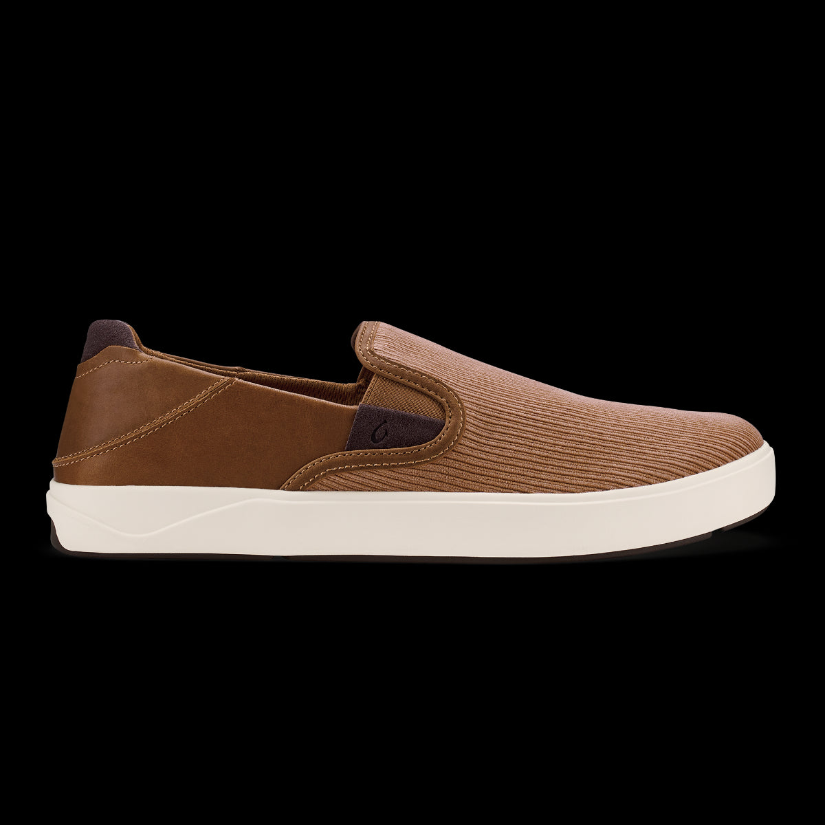 Olukai Tan/Dark Wood Lae'ahi Kapa Men's Corduroy Slip-On Sneakers/Casual Shoes 10446-3463