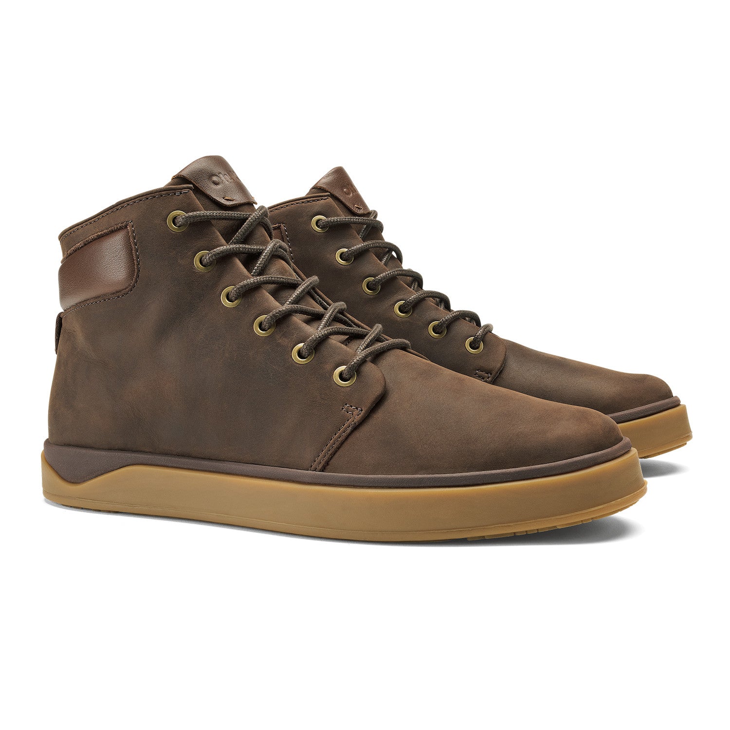 Olukai Dark Java/Toffee Kekaha Men's Chukka Boots 10500