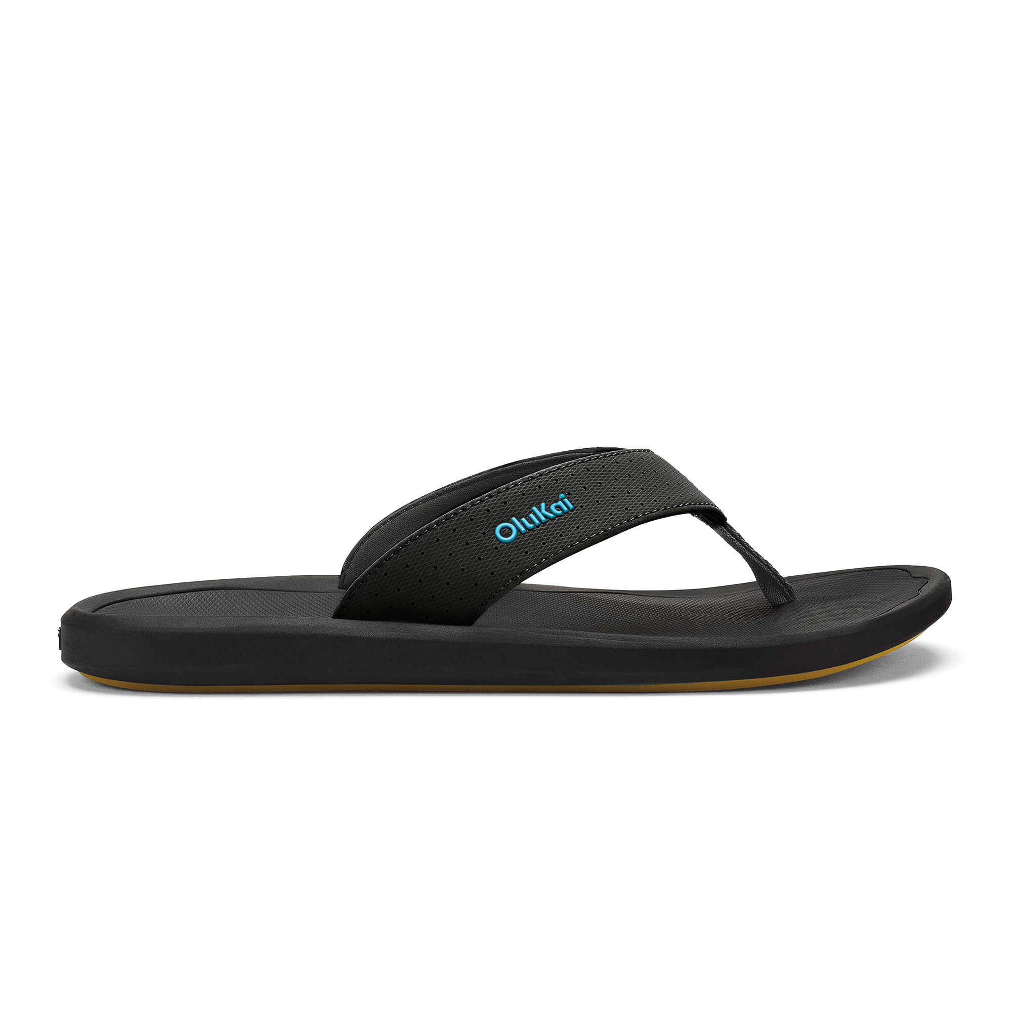 Olukai Lava Rock/Bold Blue Men's Lightweight Beach Sandals 10549-LR5G