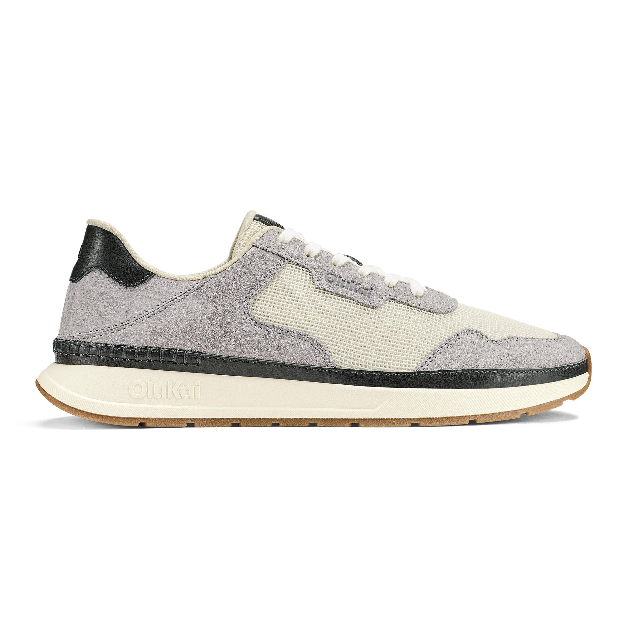 Olukai White Sand/Grey Fog Kobe Men's Sneakers 10593-WSGF