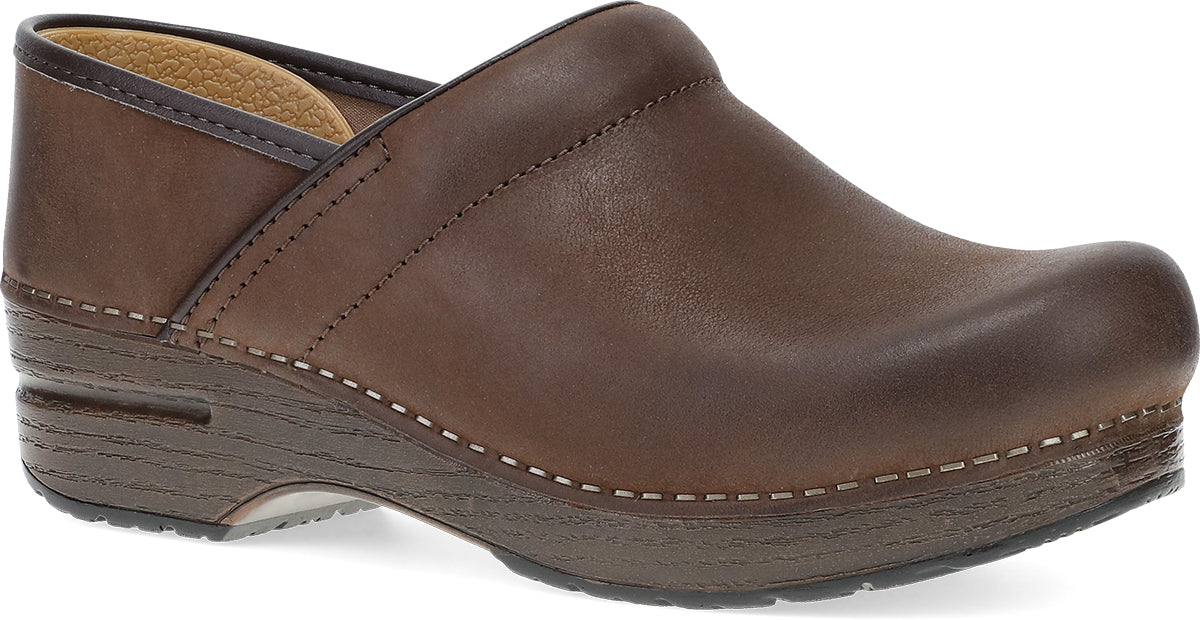 Dansko Chocolate Leather Women's Professional Clog Shoes 1064-067806