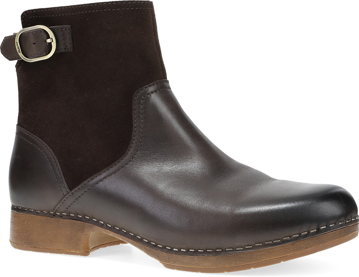 Dansko Chocolate Burnished Calf Monique Women's Boots 10703-230600