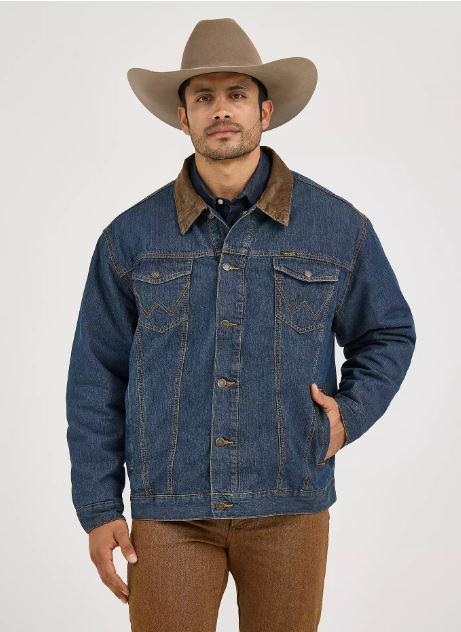 Wrangler Rustic Blanket Lined Denim Men's Jacket 1074265RT