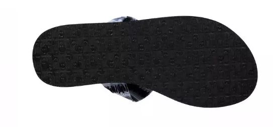 Sanuk Yoga Sling Black White Island Stripe Knit Comfort Womens Sandals 1091530-BWIS