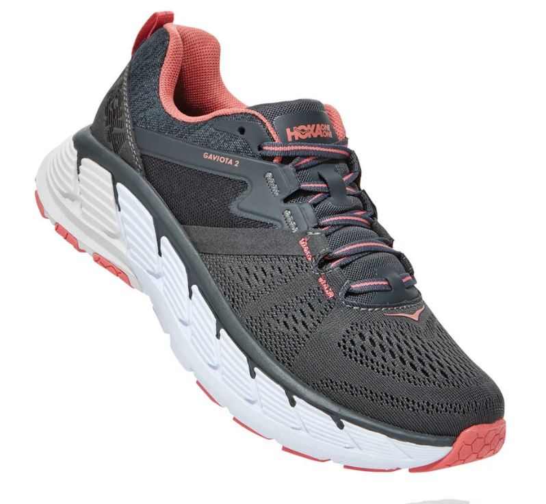 Hoka Dark Shadow Lantana Gaviota 2 Womens Comfort Running Shoes 1099630