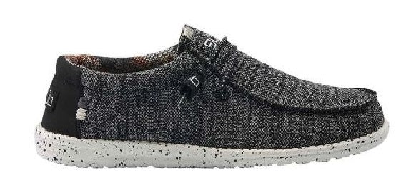 Hey Dude Wally Men's Black White Sox Classic Slip-On Shoe 110354912