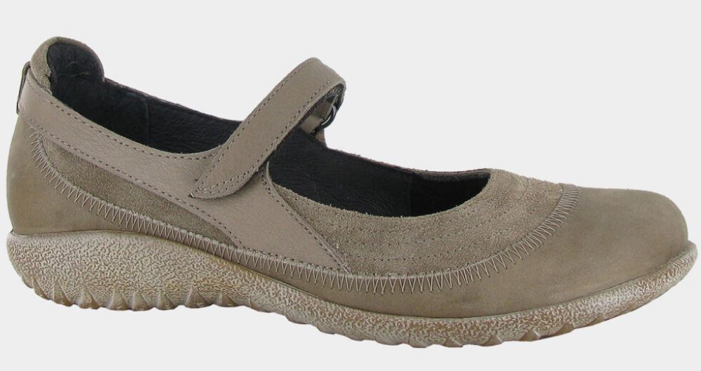 Noat Almond  Suede Kirei Womens Mary Jane Comfort Shoes 11042