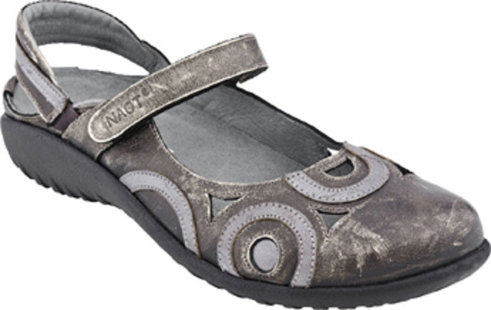 11061-SG6 Rongo Metal/Mirror Leather Mary Jane Comfort Womens Shoes