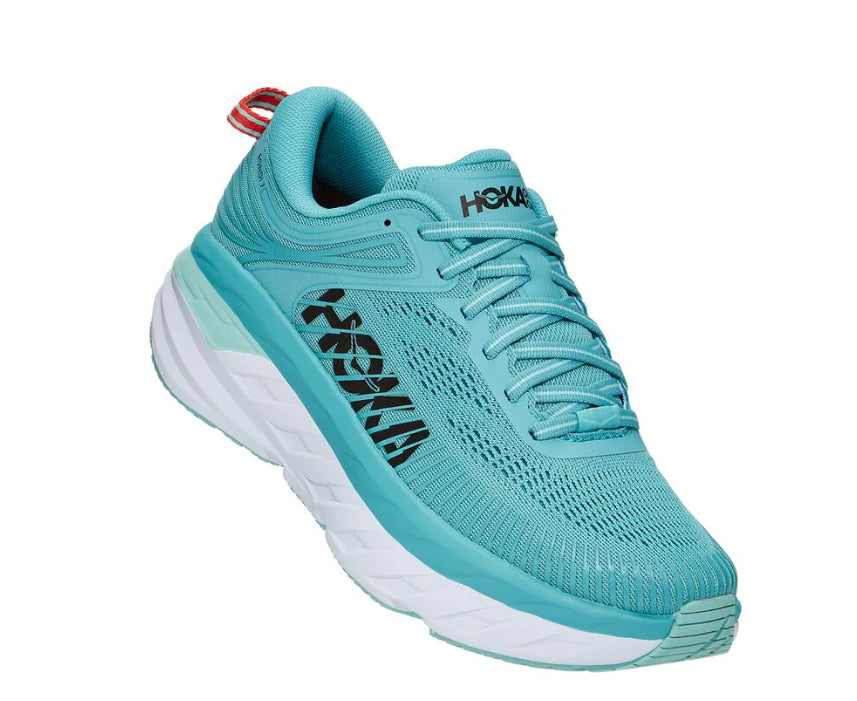 Hoka Aquarelle with Eggshell Blue Bondi 7 Women's Running Shoes 1110519/31-AEBL