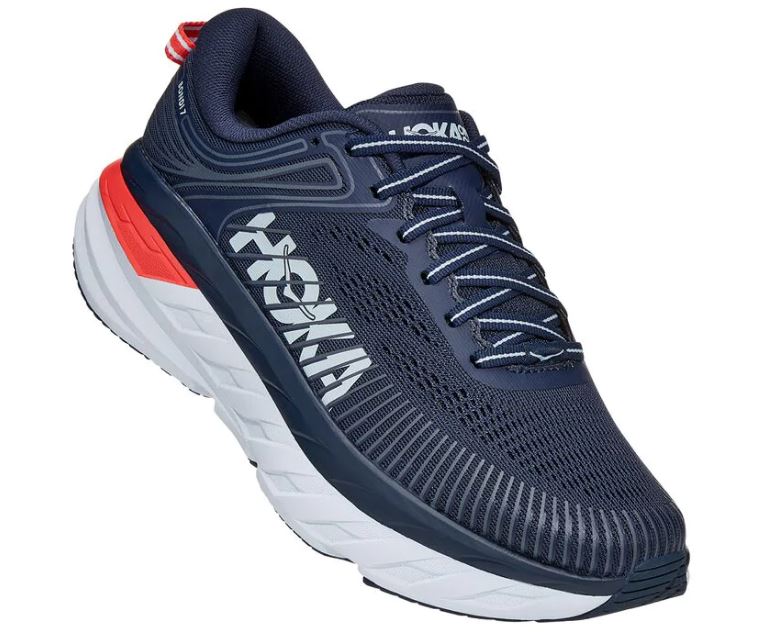 Hoka Black Iris/Ballad Blue Bondi 7 Womens Running Shoes 1110519