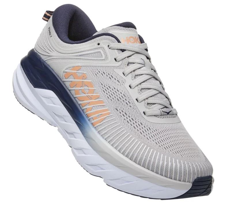 Hoka Lunar Rock/Black Iris Bondi 7 Womens Running Shoes 1110519/31