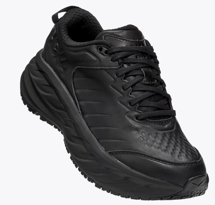 Hoka Women's Black Bondi Sr Slip-Resistant Comfort Shoe 1110521-BBLC