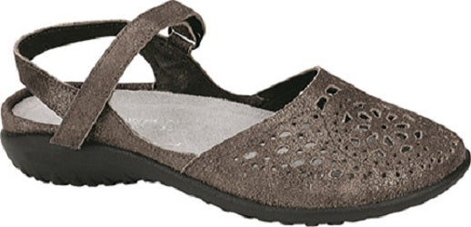Naot Grey Shimmer Leather Arataki Womens Sandals 11124-B77