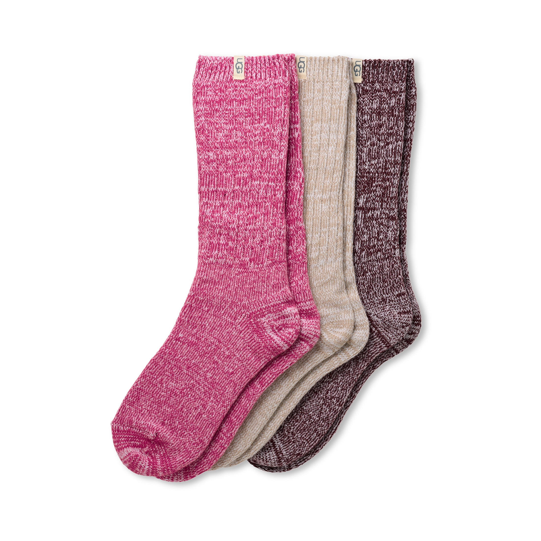 Ugg Rib Knit Slouchy Crew Sock 3 pk 1119874