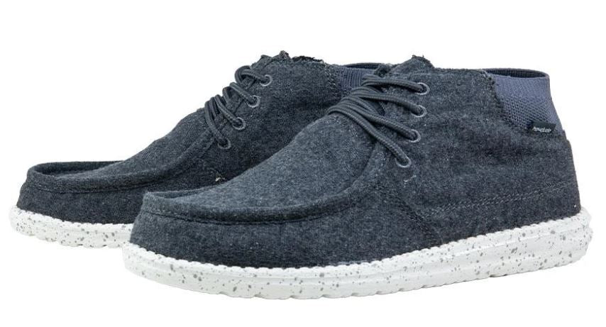 Hey Dude Charcoal Wayne Mens Casual Comfort Shoes 112144000
