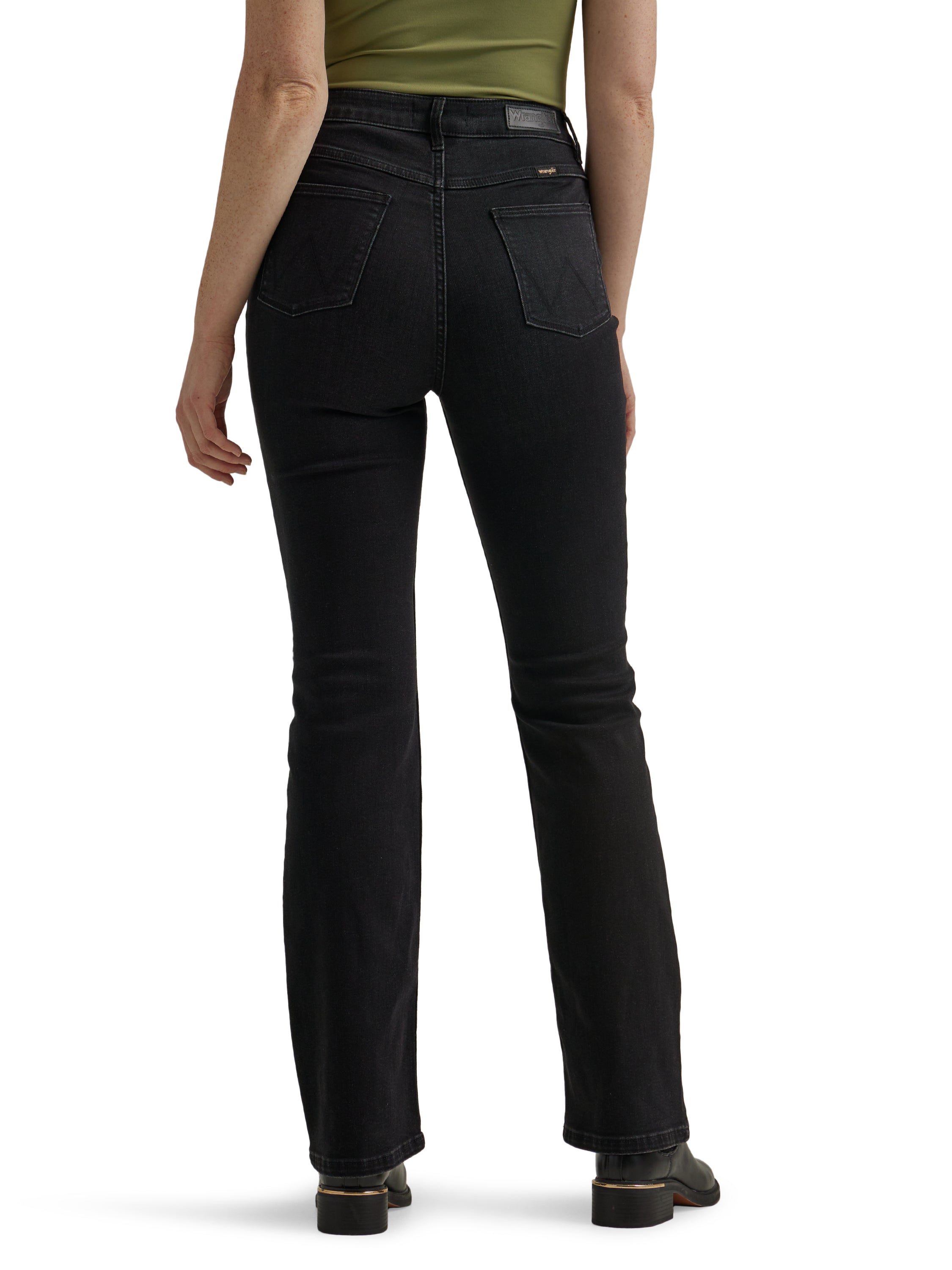 Wrangler Black High Rise Bold Women's Boot Cut Jeans 112324252