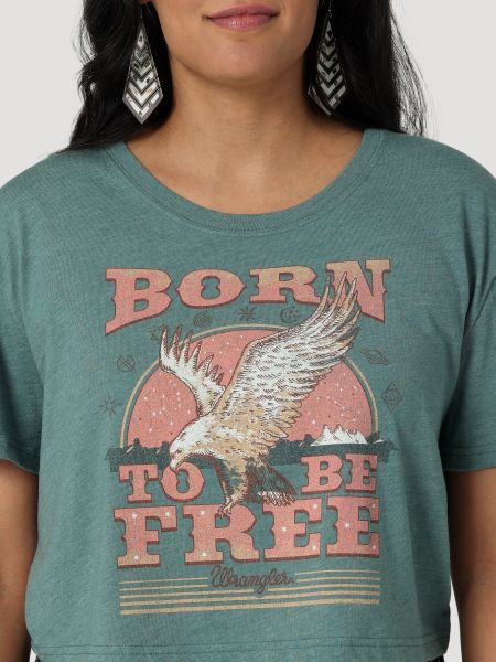 Born To Be Free Crop Tee Born To Be Free Crop Tee