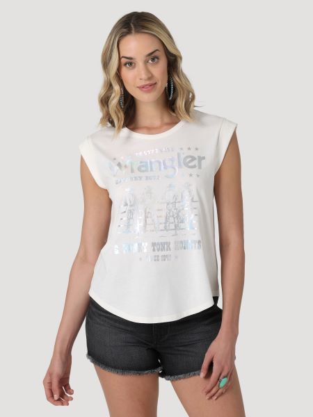 Wrangler Sugar Swizzle Honkey Tonk Honey Cuffed Women's Tank Top 112329941
