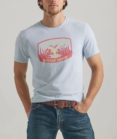 Wrangler Yellowstone Graphic Tee Light Blue 112342335