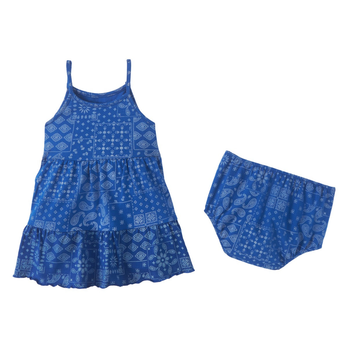 Wrangler Blue Paisley Toddler Girl Dress 112346564