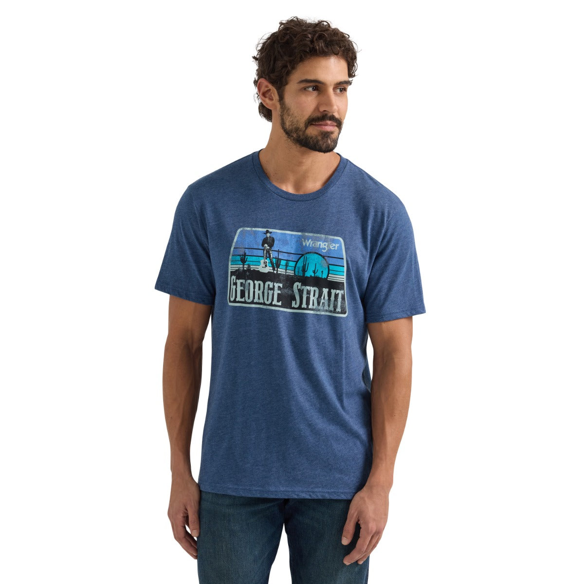 Wrangler Dark Denim Heather George Strait Men's T-Shirt 112350066