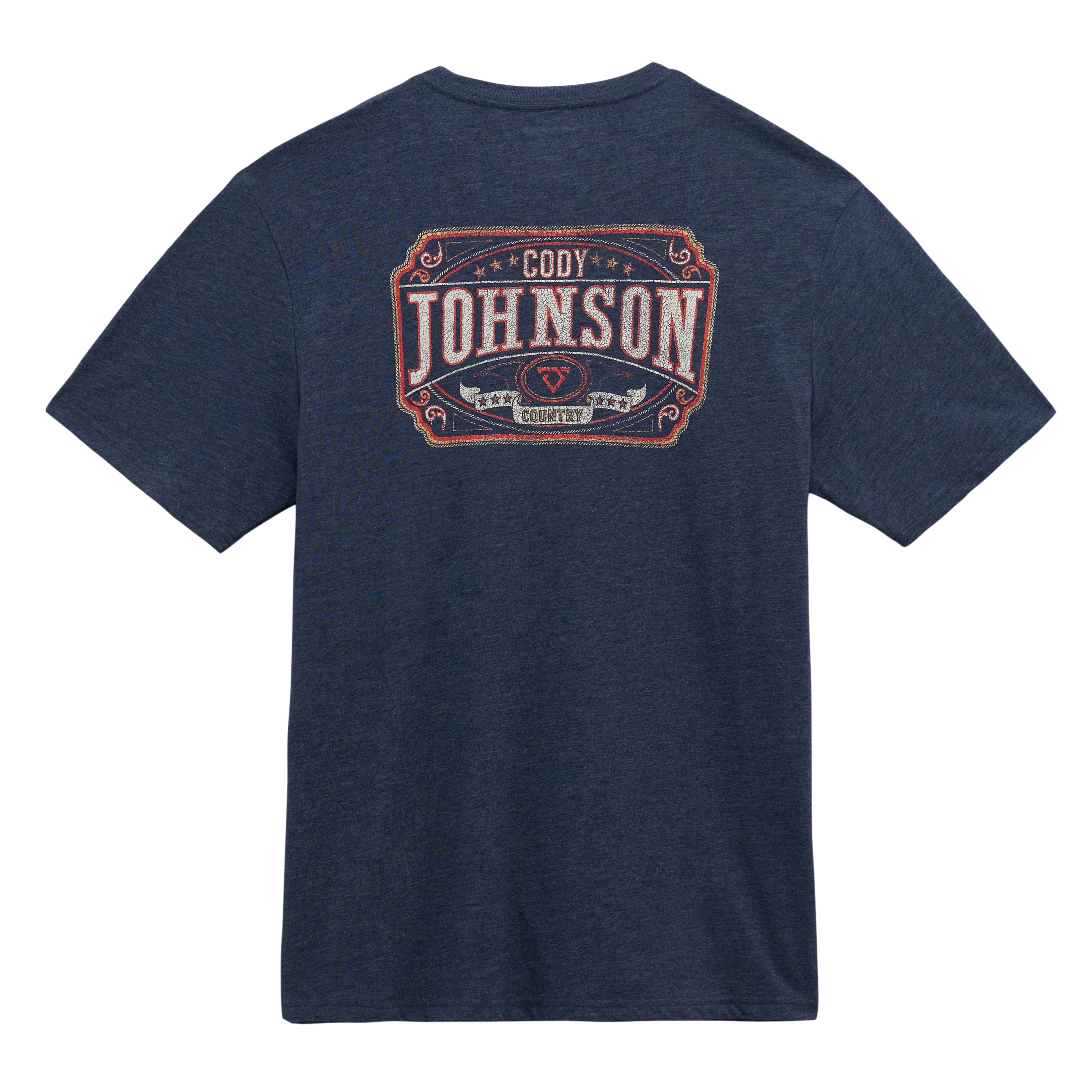 Wrangler Black Iris (looks like Navy Blue) Cody Johnson Men's Regular Fit Short Sleeve Graphic T-Shirt 112358721