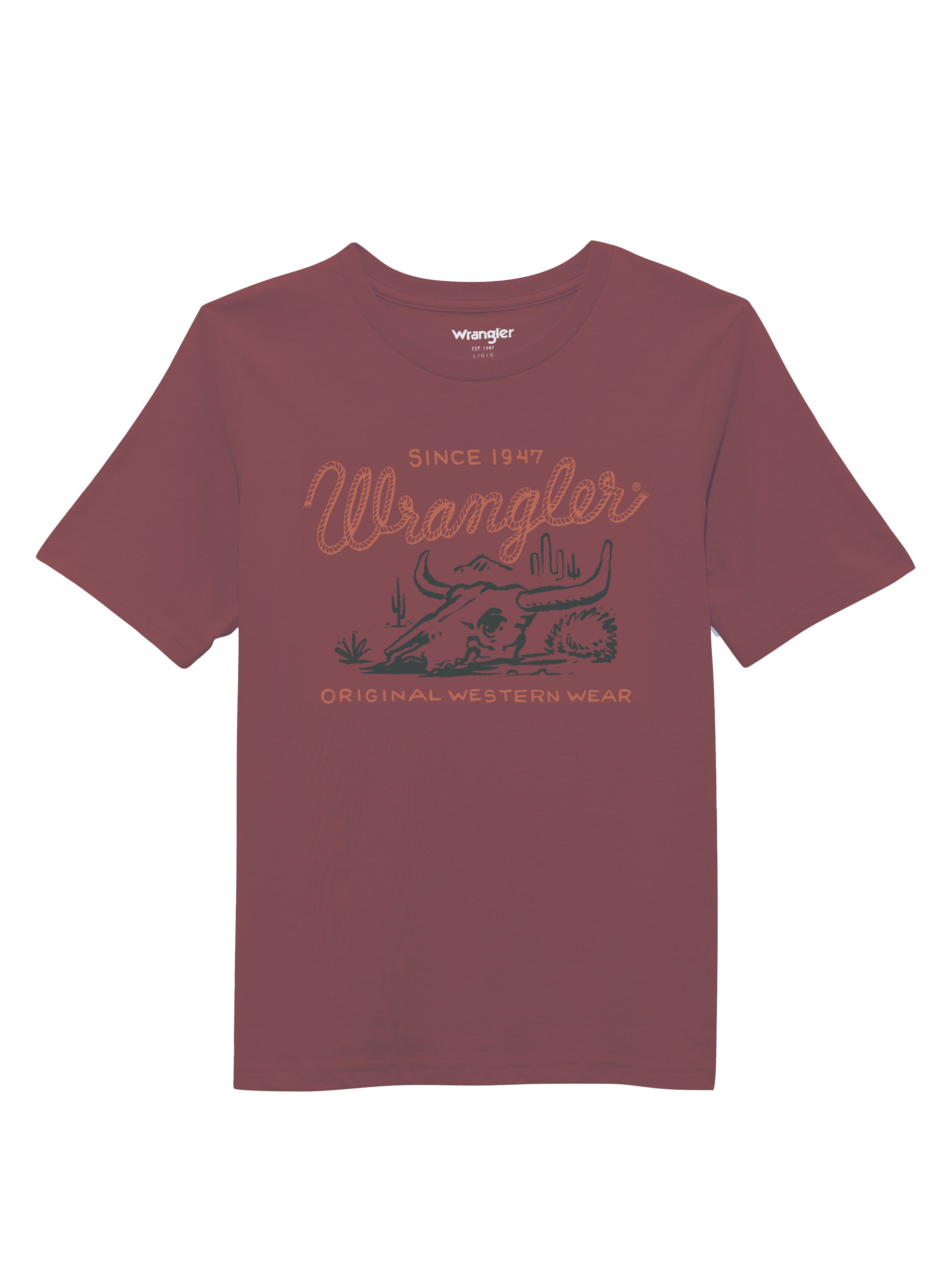 Wrangler Wild Ginger Heather Boys' Wrangler Graphic Knit T-Shirt 112361854