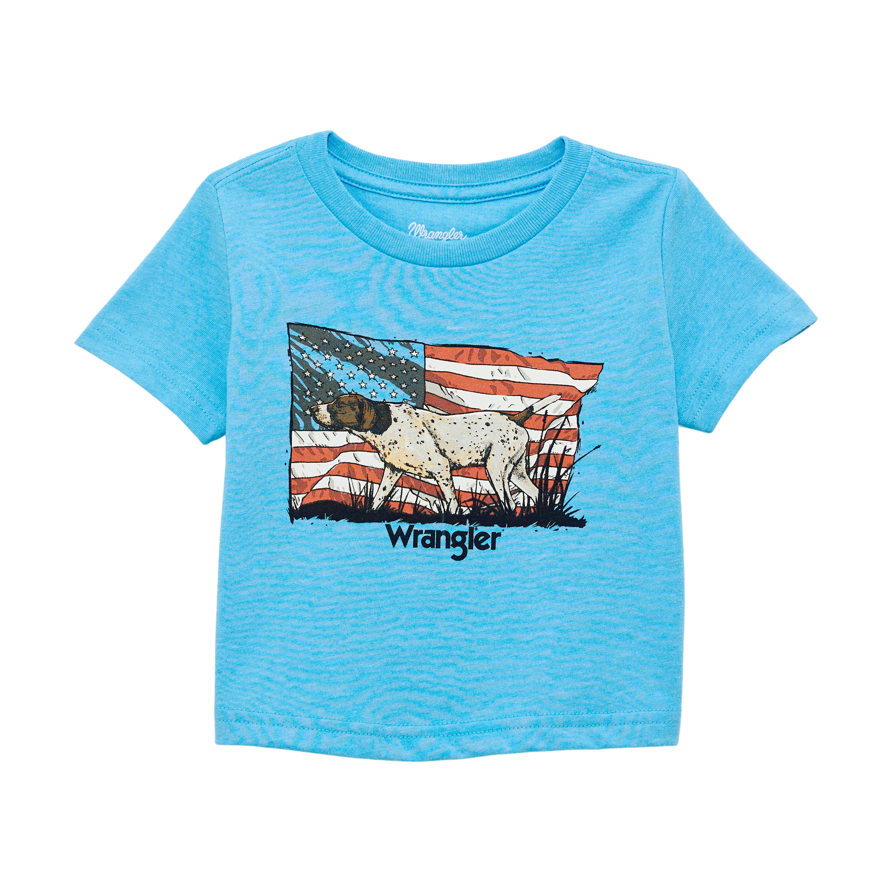 Wrangler Azure Blue Heather Little Boy's Short Sleeve Graphic T-Shirt 112361876