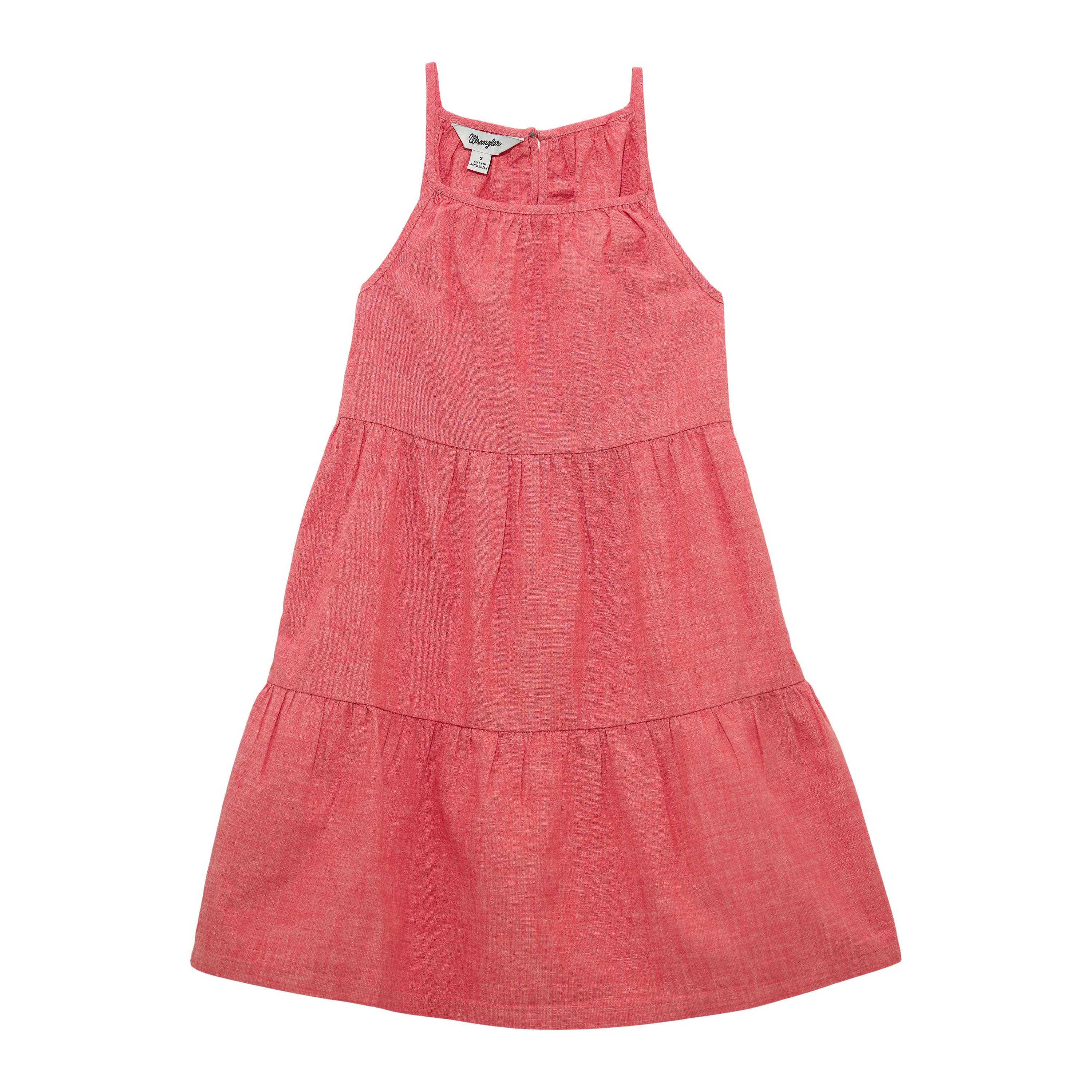 Wrangler Red Girl's Tiered Tank Maxi Dress 112365063