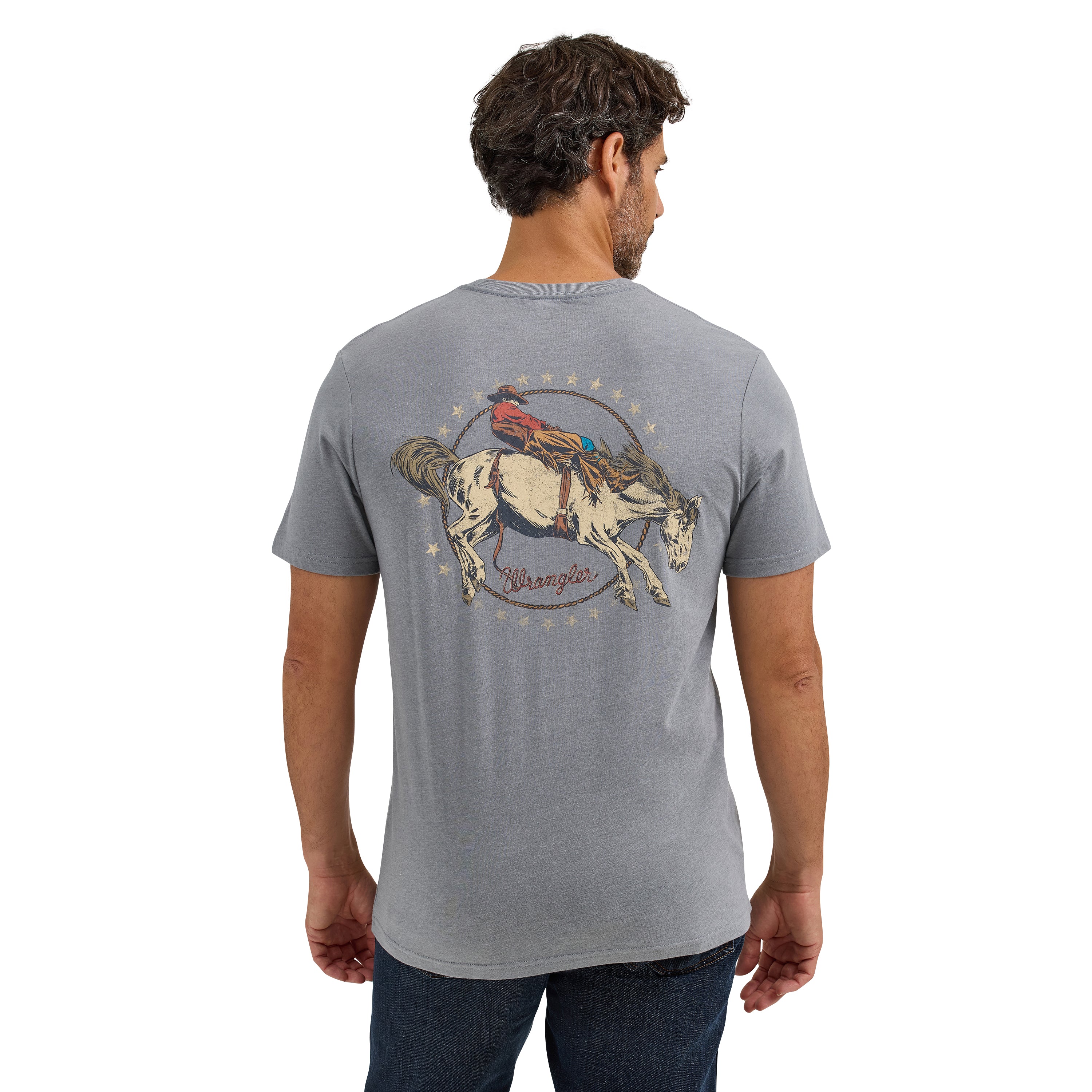 Wrangler Monument Heather Men's Back Graphic Short Sleeve T-Shirt 112365661