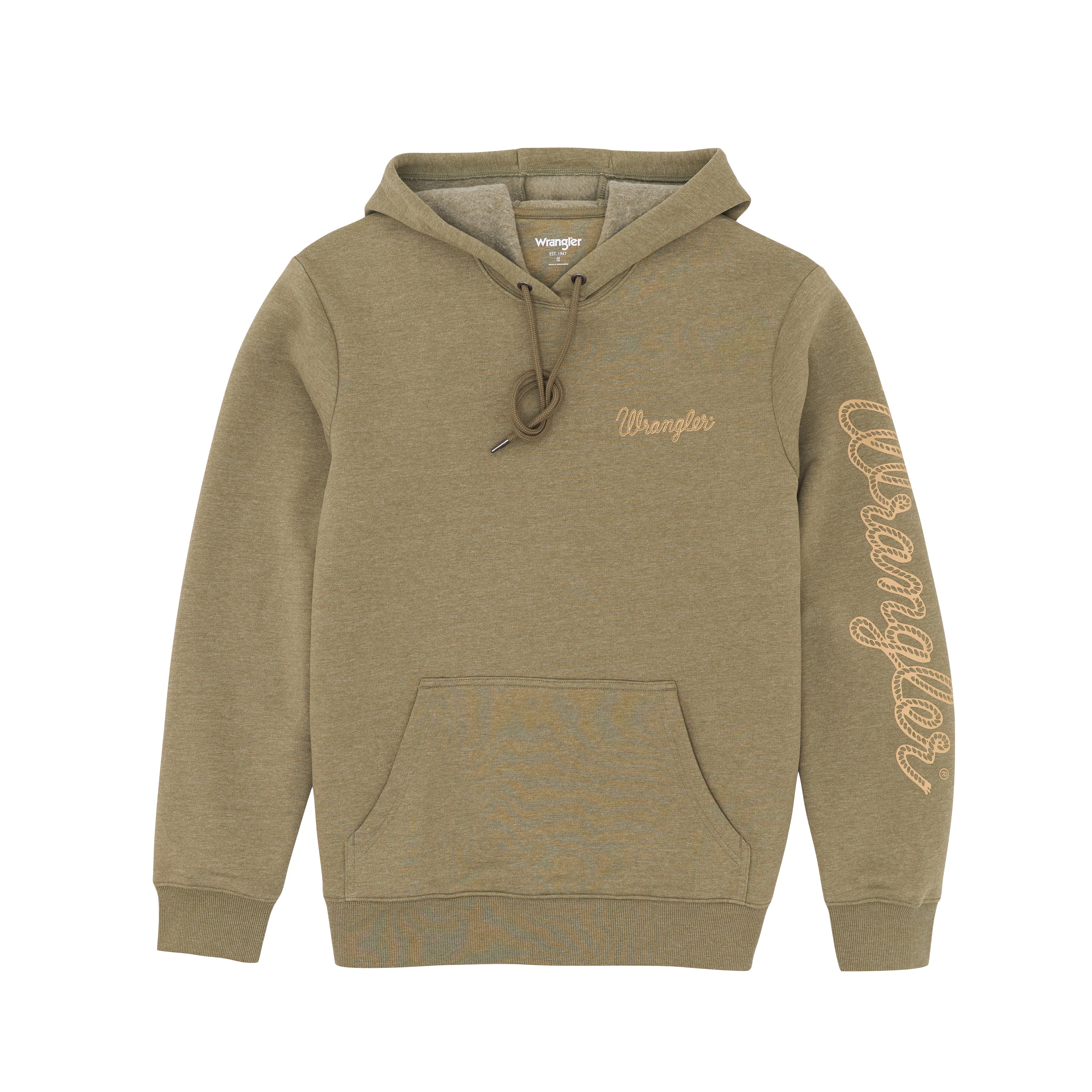 Wrangler Burnt Olive Rope Logo Men's Hoodie 112365694