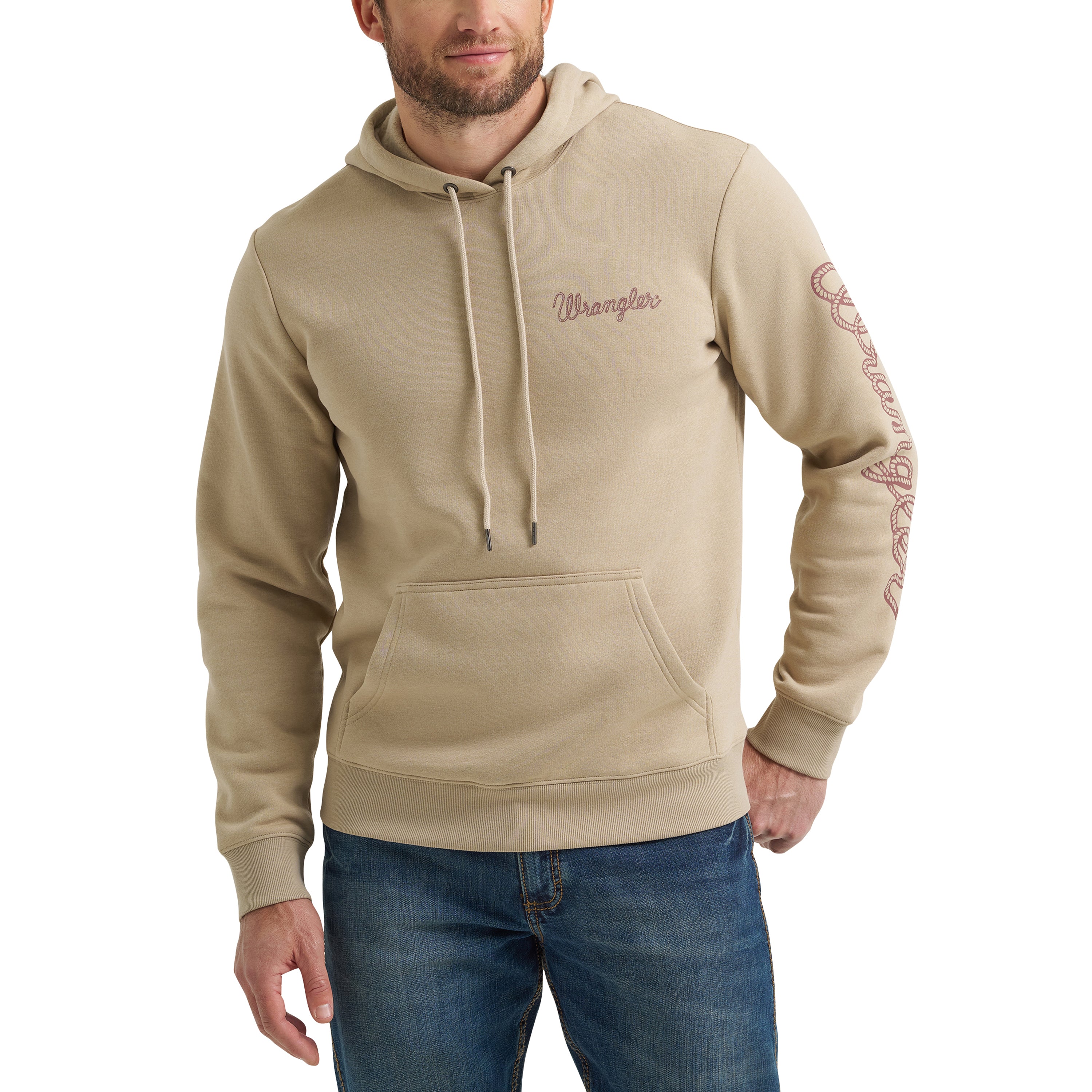Wrangler Trench Coat Rope Logo Men's Hoodie 112365735