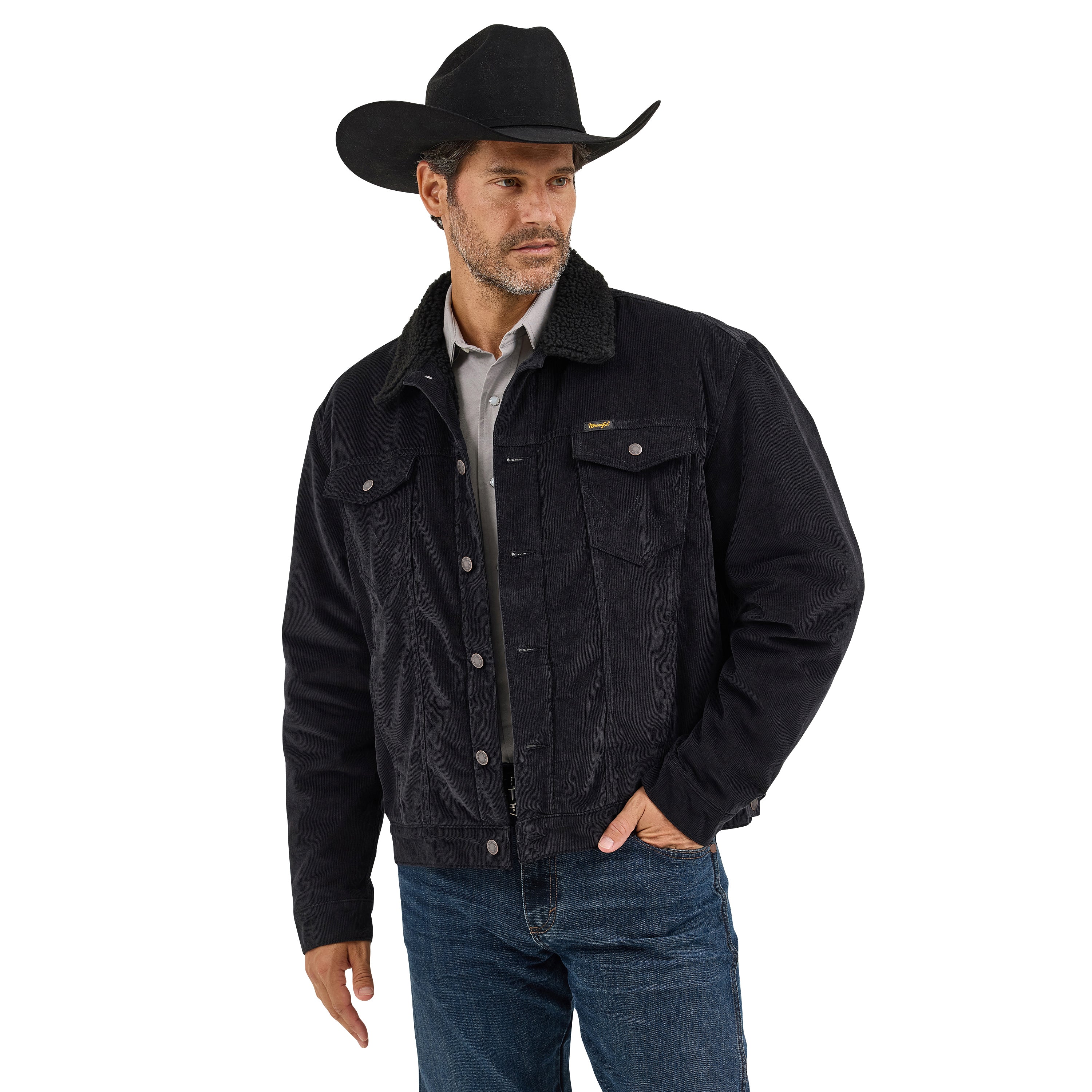 Wrangler Caviar Cowboy Cut Sherpa Lined Corduroy Jacket 112367604