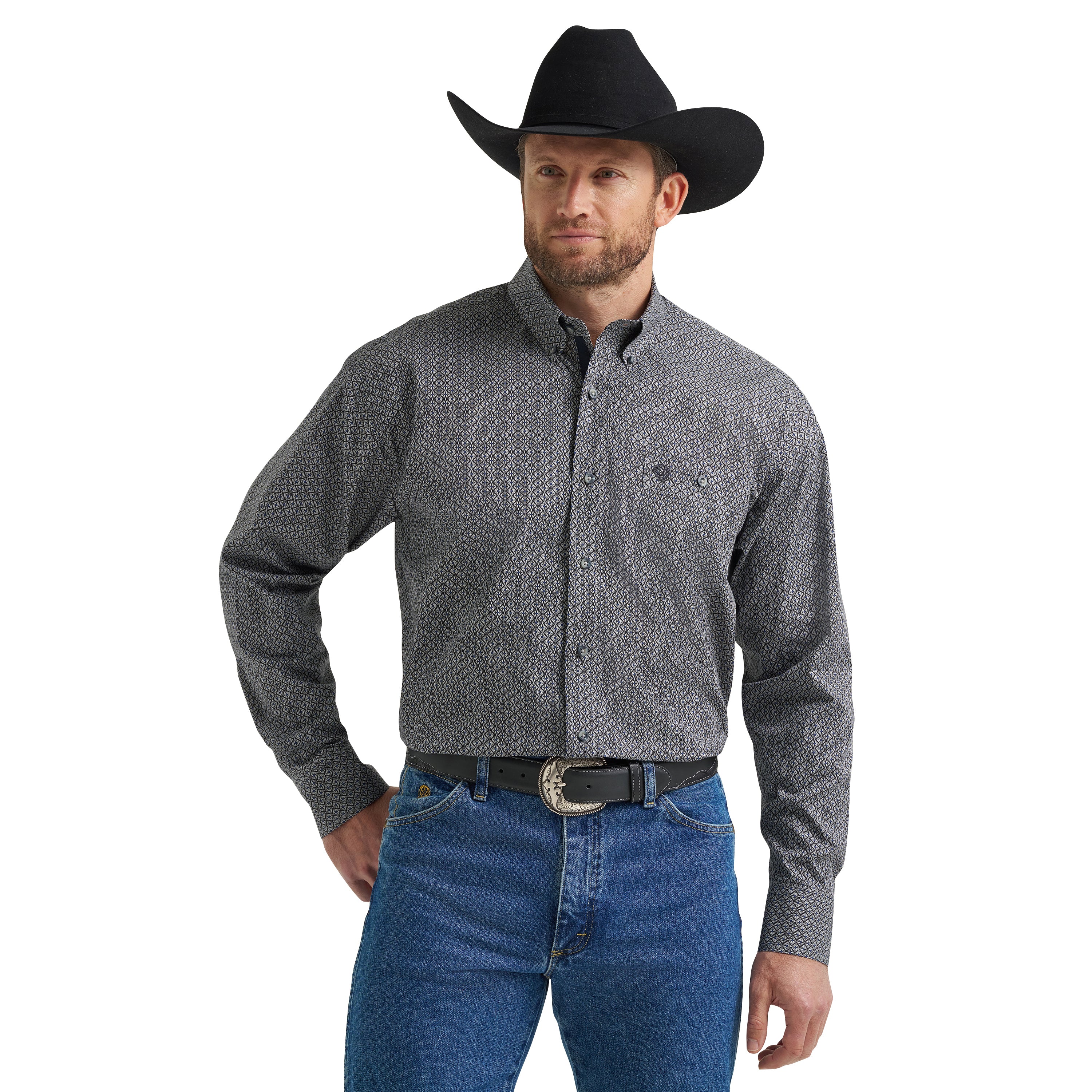 Wrangler George Strait Men's Button Down Long Sleeve Shirt 112369598