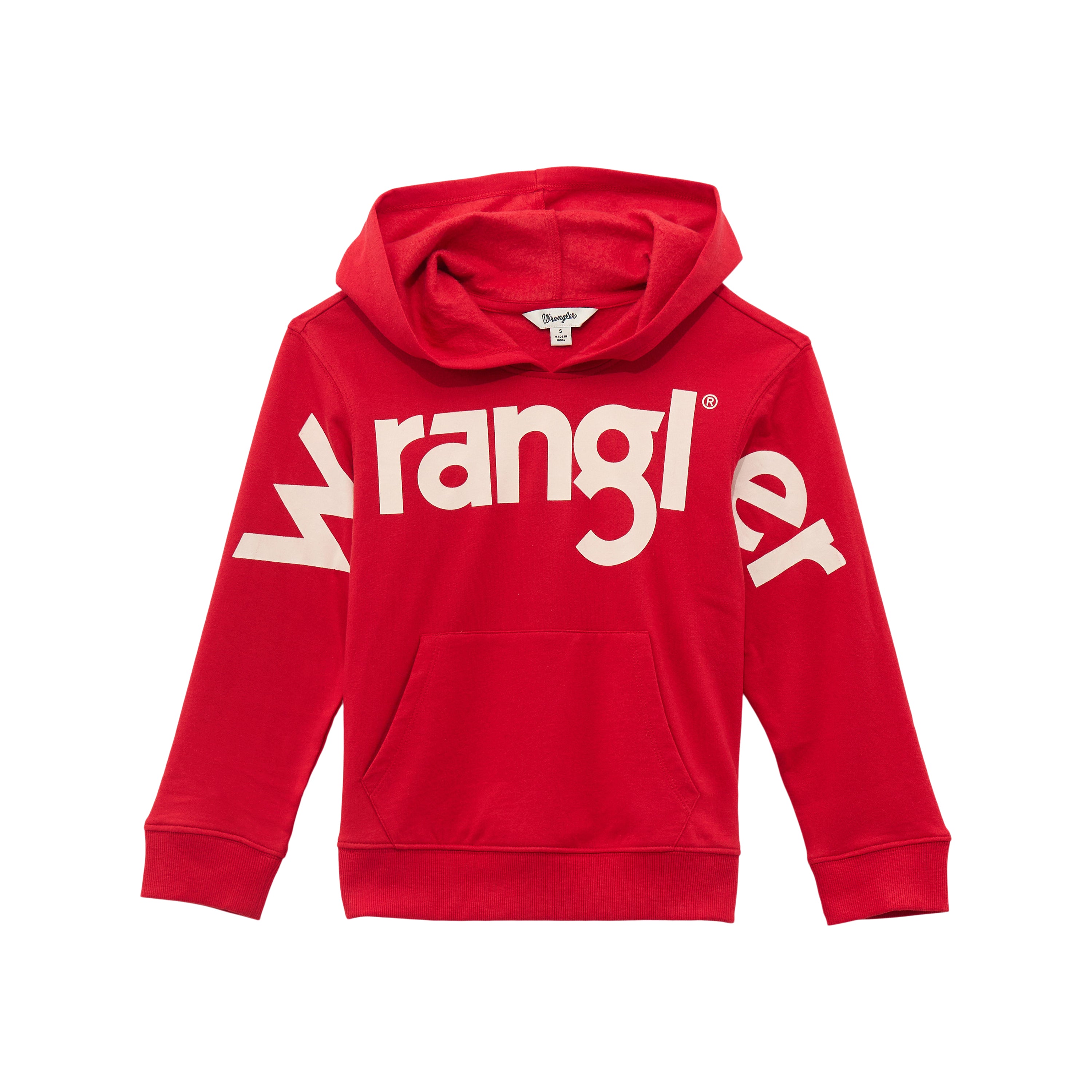 Wrangler Fire Red Girl's Bold Logo Hoodie 112371904