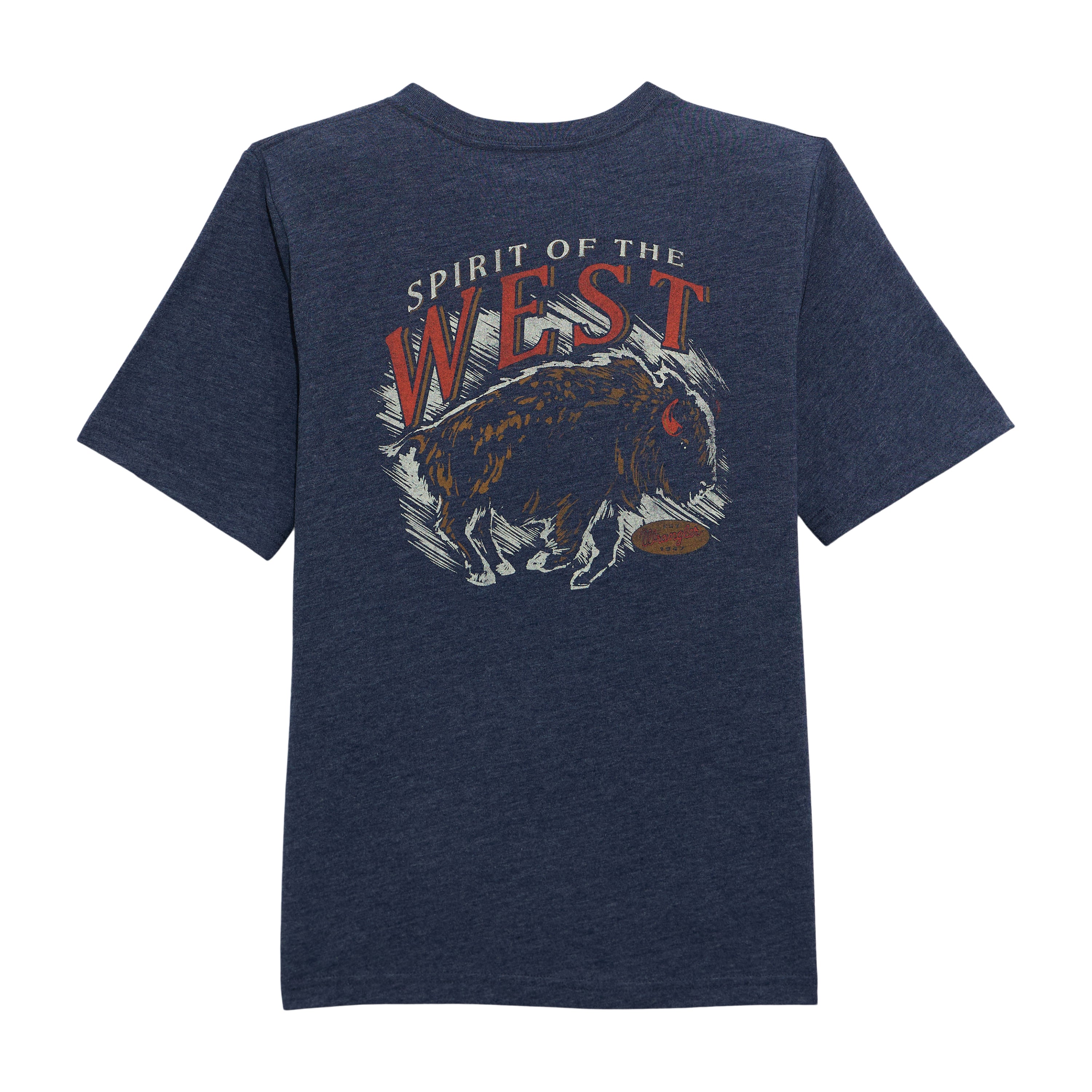 Wrangler Spirit Blue Back Rodeo Graphic Boy's Graphic T-Shirt 112372854