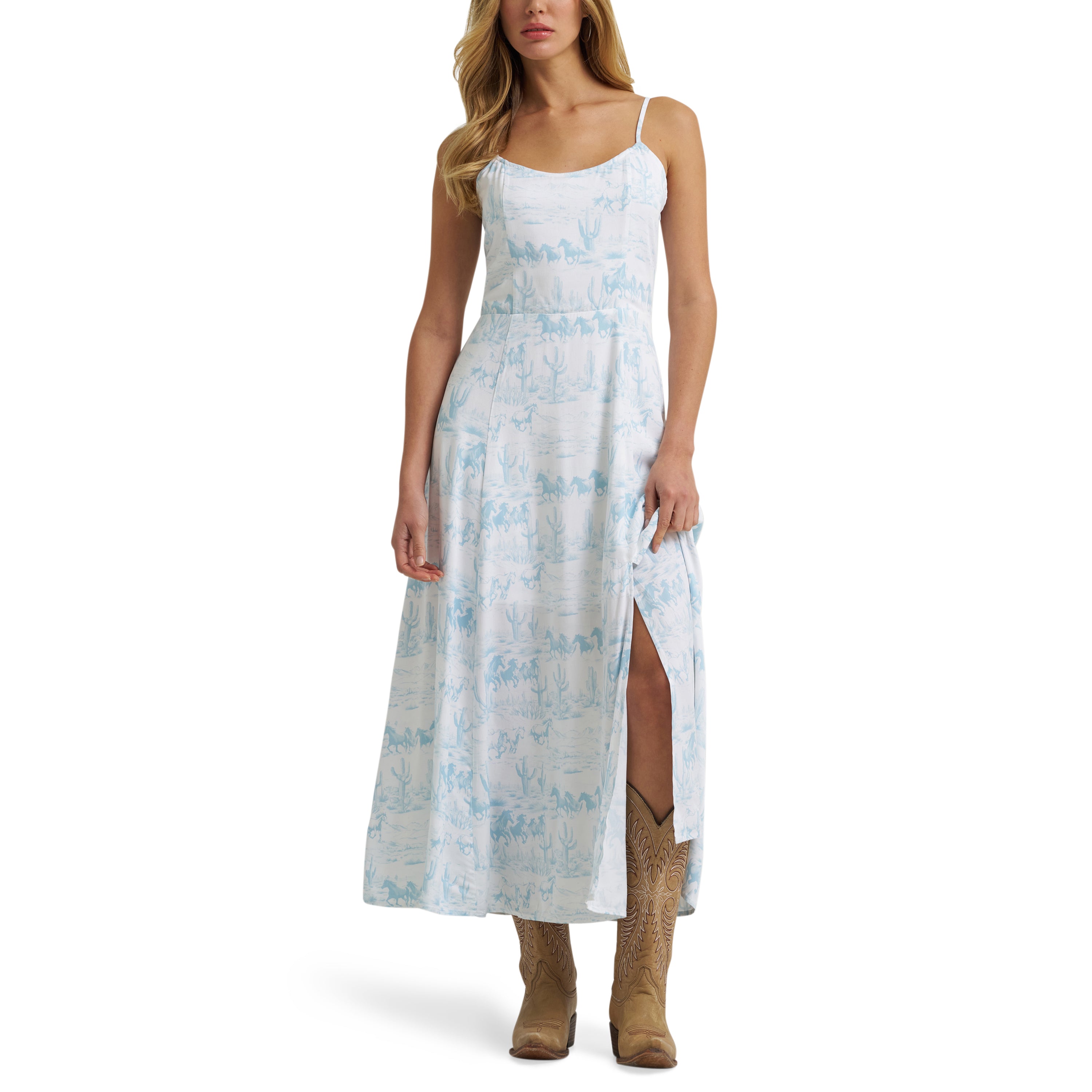 Wrangler Country Toile Western Tank Women's Maxi Dress 112375239