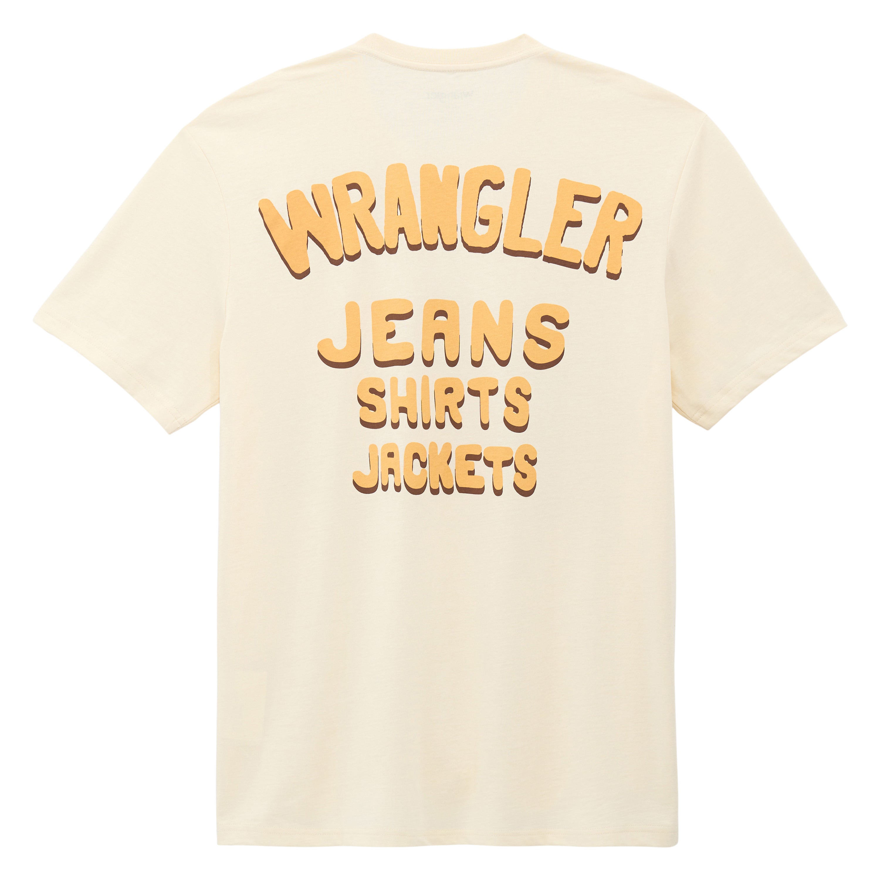 Wrangler Antique White Golden Bronc Dual Graphic Men's T-Shirt 112375759
