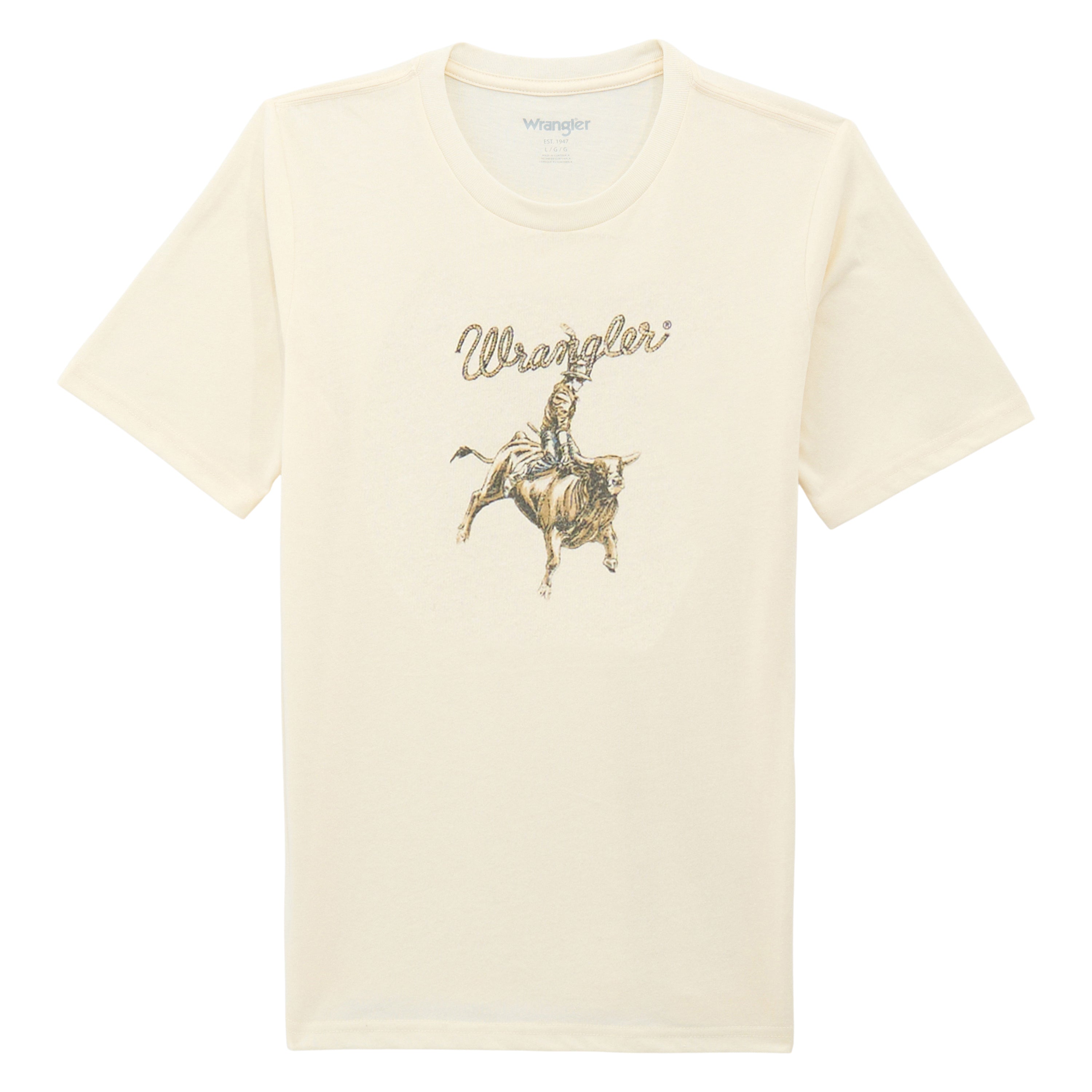 Wrangler Antique White Heather Boys' Short Sleeve Graphic T-Shirt 112375837