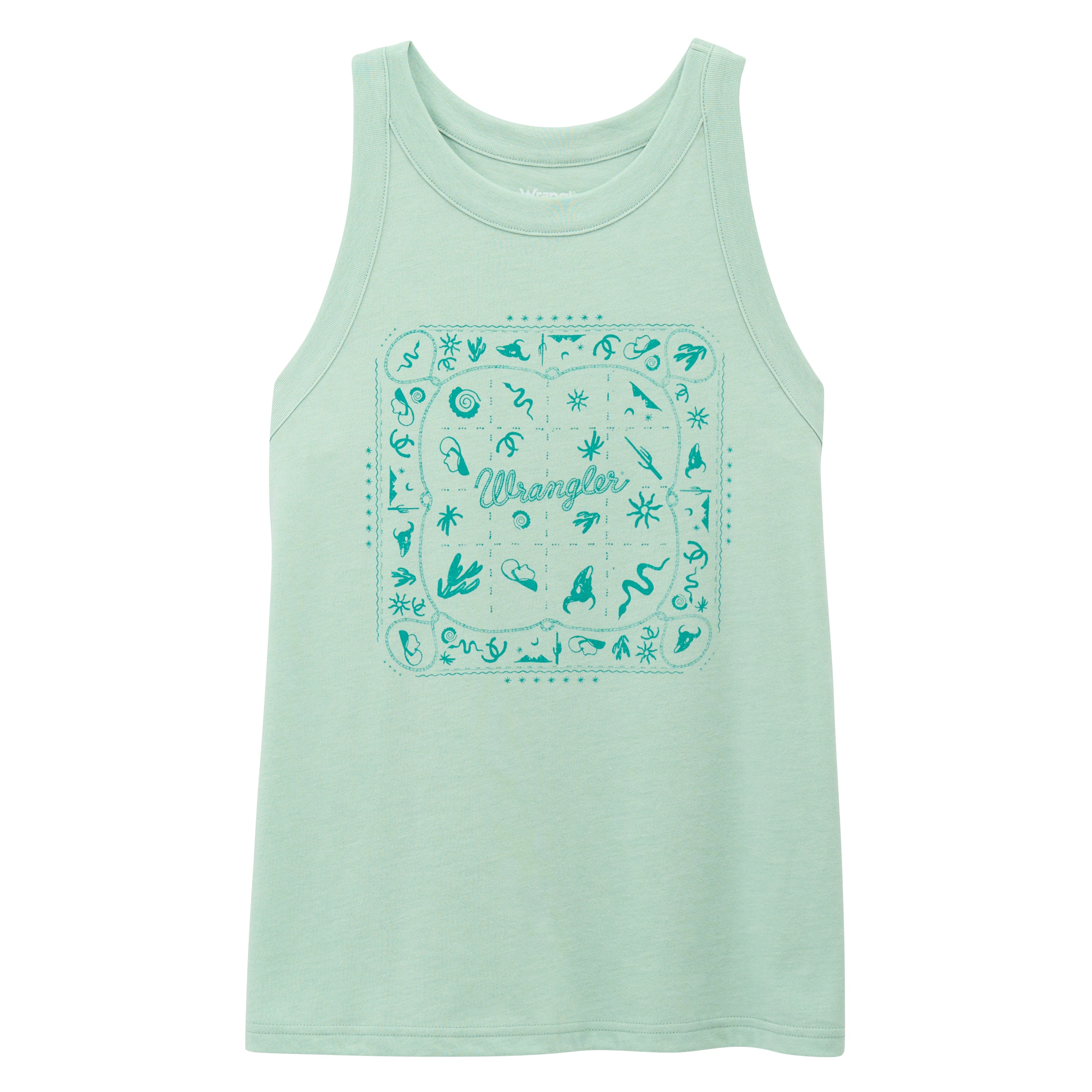 Wrangler Lichen Heather Graphic Goddess Women's Tank Top 112375859