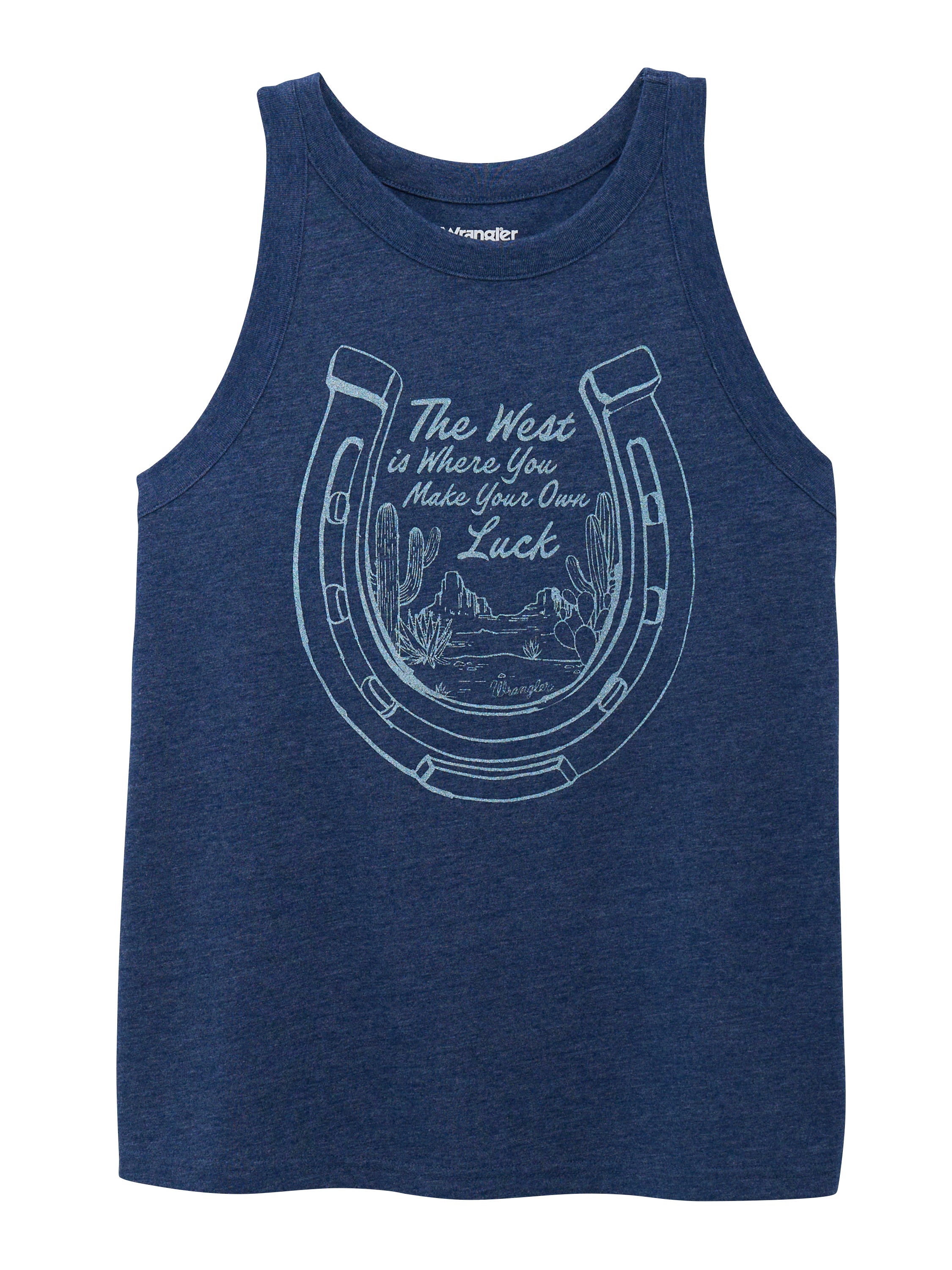 Wrangler Pageant Blue Heather Women's Graphic Goddess Tank 112375860