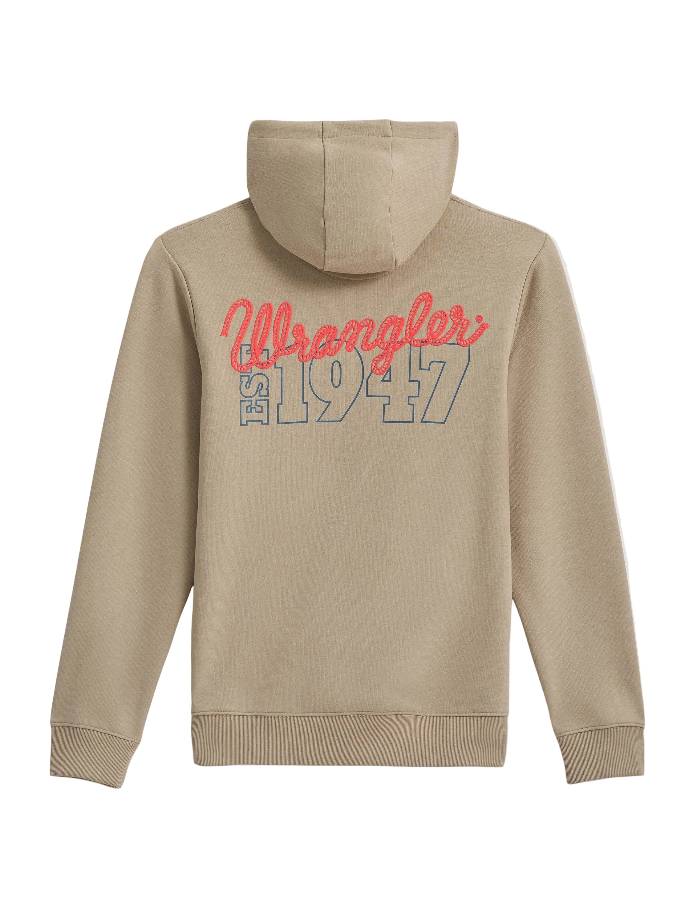 Wrangler Trench Coat 1947 Back Logo Men's Graphic Hoodie 112379564