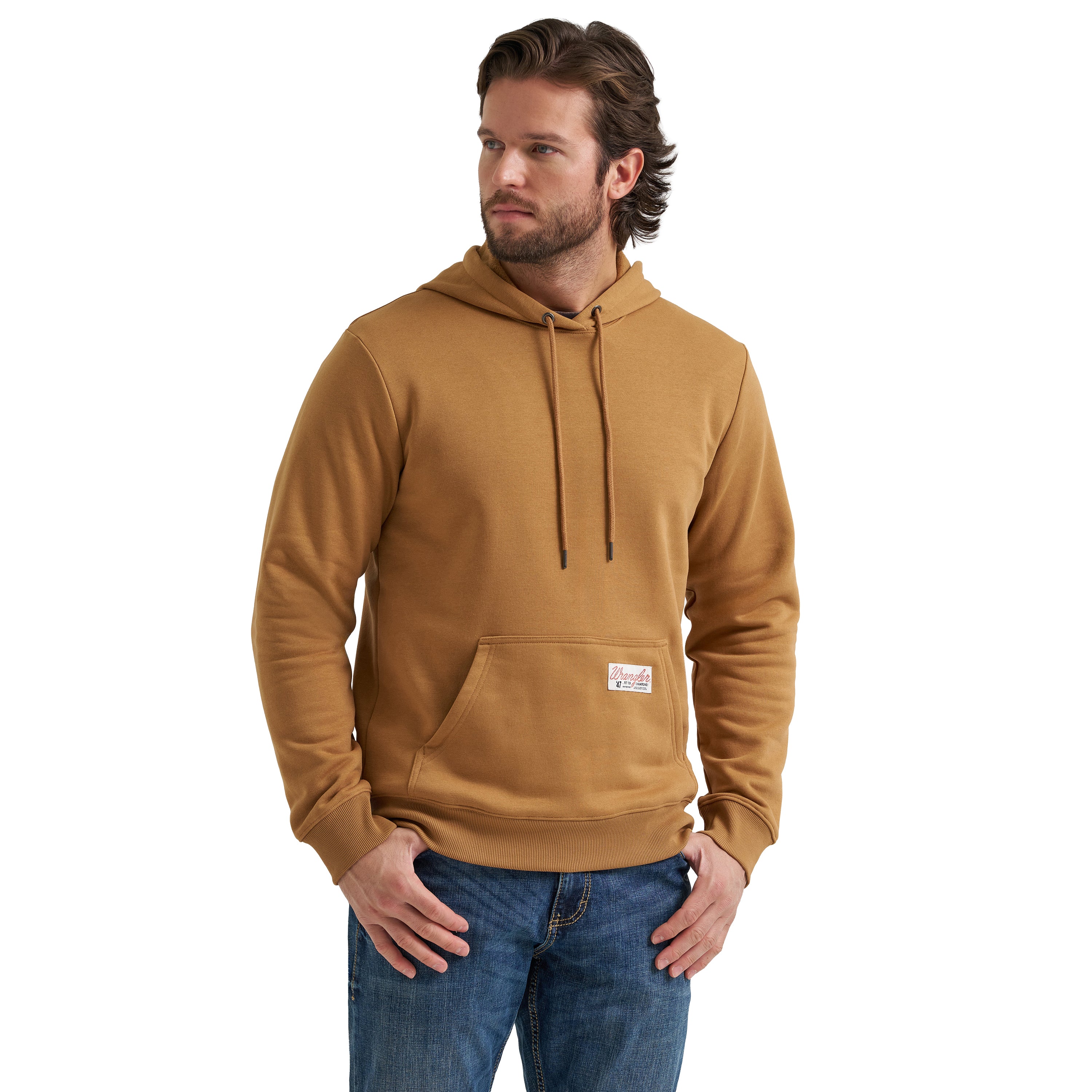 Wrangler Tobacco Brown Fit for Champions Men's Pullover Hoodie 112379606