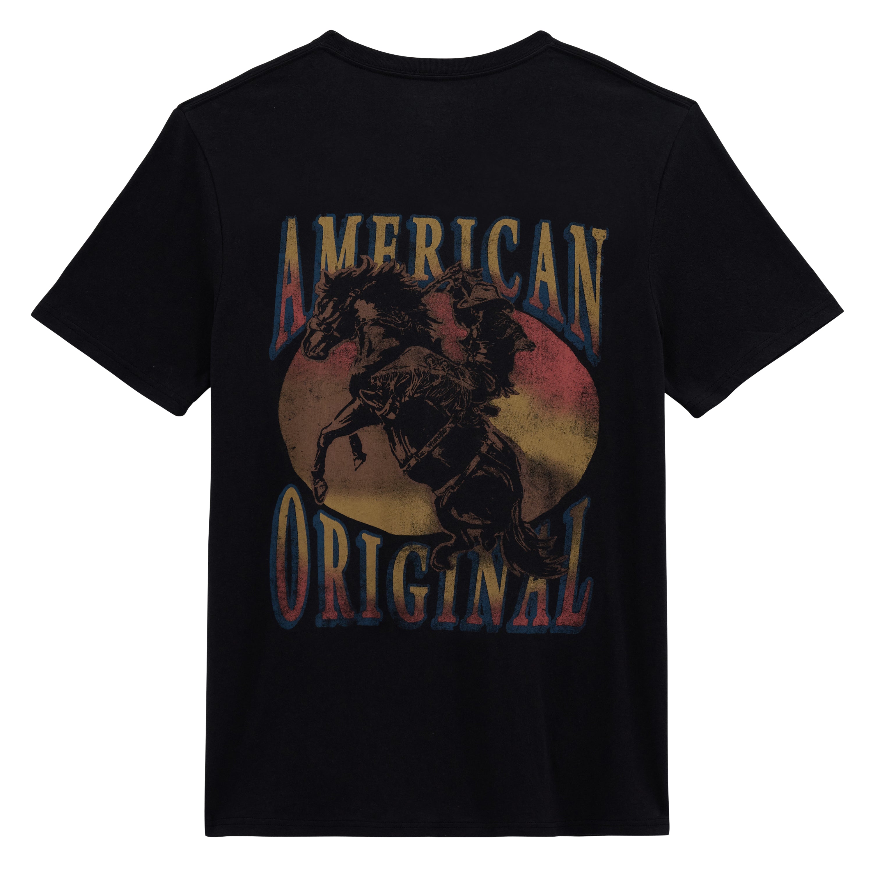 Wrangler Jet Black Sunset Bronco Men's Graphic T-Shirt 112380295