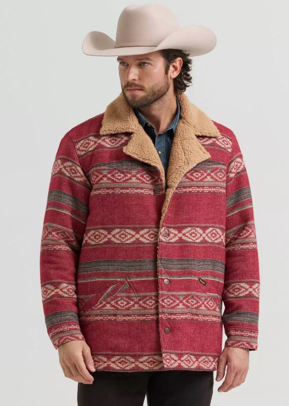 Wrangler Biking Red Jacquard Men's Jacket 112381948