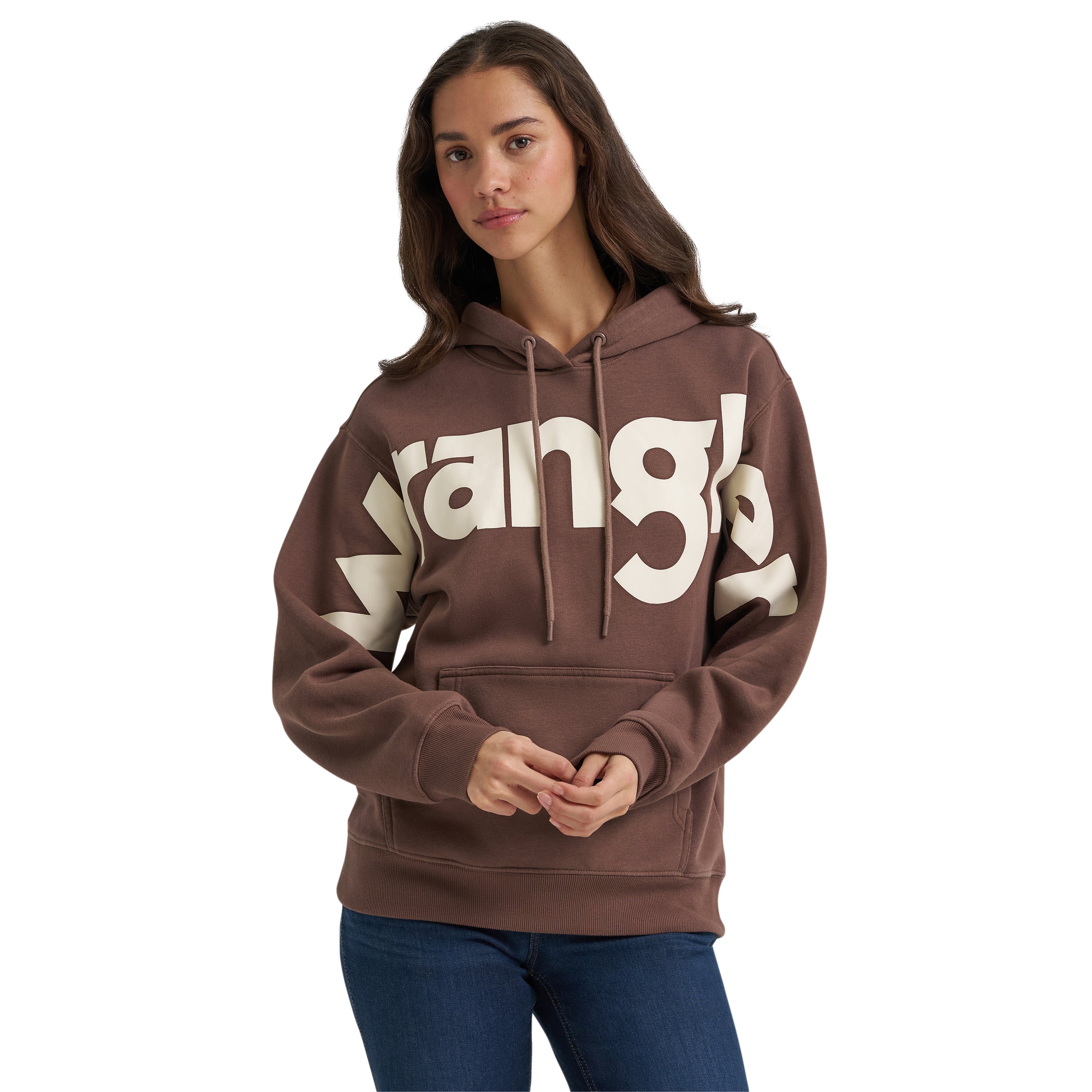 Wrangler Brown Wide Open Spaces Women's Logo Hoodie 112385387